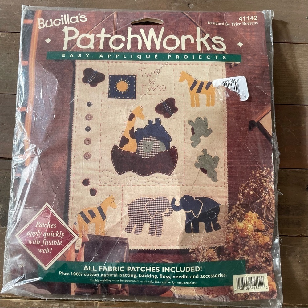 Bucilla’s Patchworks Applique Kit 41142 Two By Two 13x16” Wall Hanging